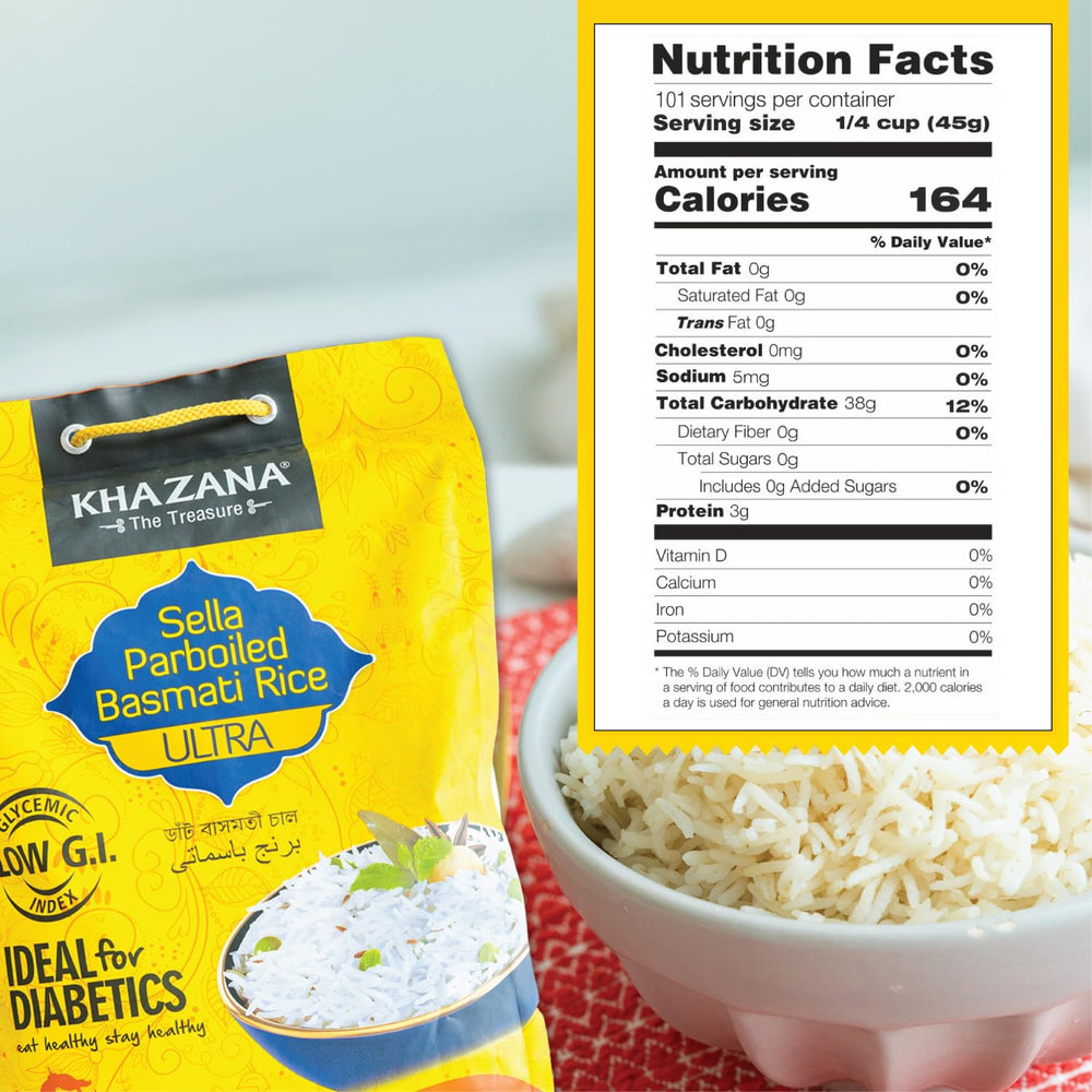 Khazana aromatic steaming basmati rice plate releasing inviting fragrance.