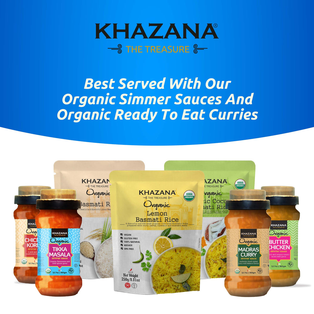 Khazana Basmati Rice nutrition highlights: non-GMO and gluten-free