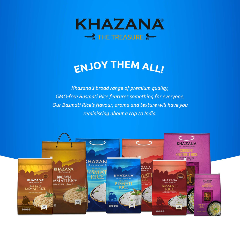 Khazana Basmati Rice varieties on display for selection