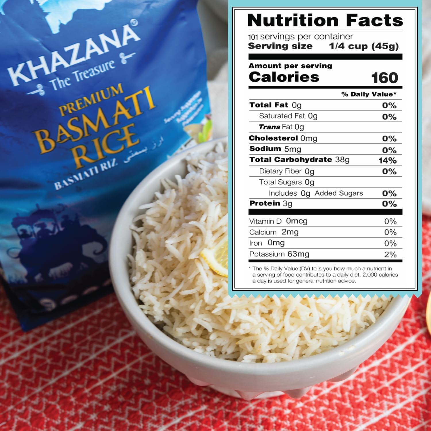 Khazana Himalayan-grown basmati rice steaming, releasing fragrant aroma perfect for biryani.