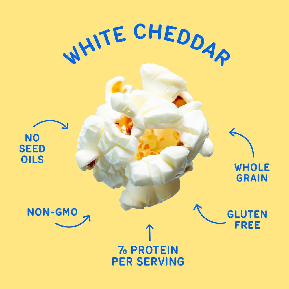 Khloud Protein Popcorn olive oil and cheese powder ingredients focus