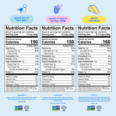 Khloud Protein Popcorn Olive Oil and Sea Salt bag emphasizes wholesome flavor