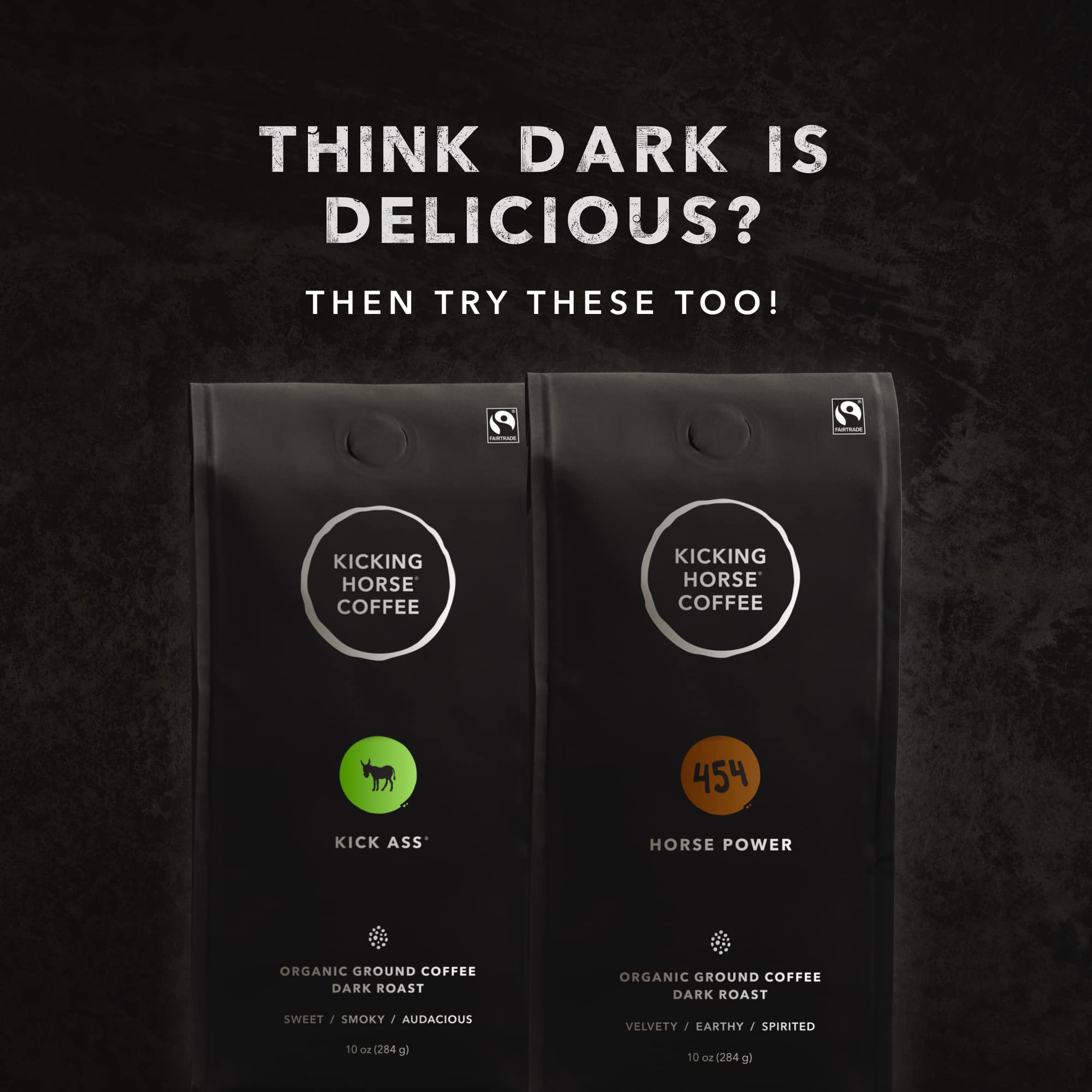Kicking Horse Grizzly Claw ground coffee brew-pour reveals velvety body and bold flavor.