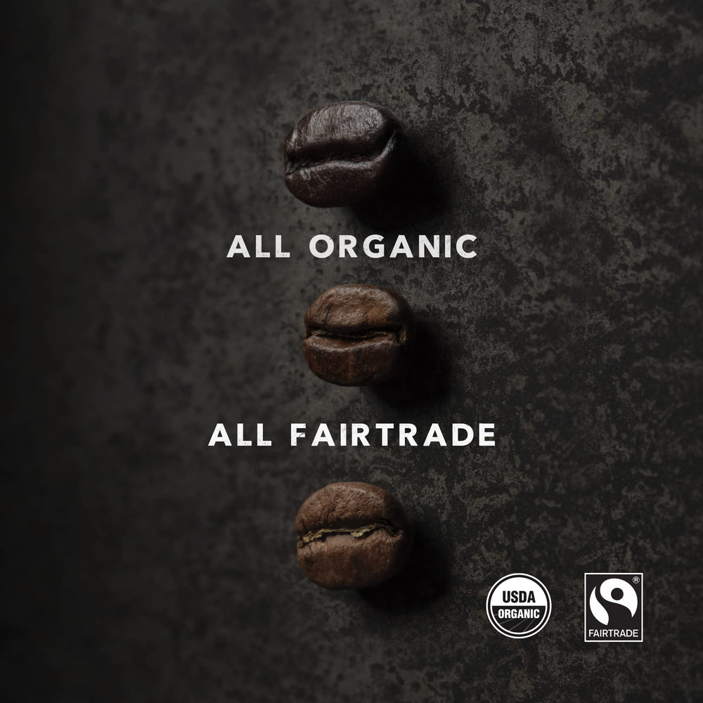 Kicking Horse Grizzly Claw Organic Fairtrade Kosher label close-up