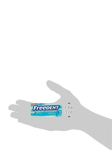 Freedent spearmint gum pack on a desk for quick refreshment