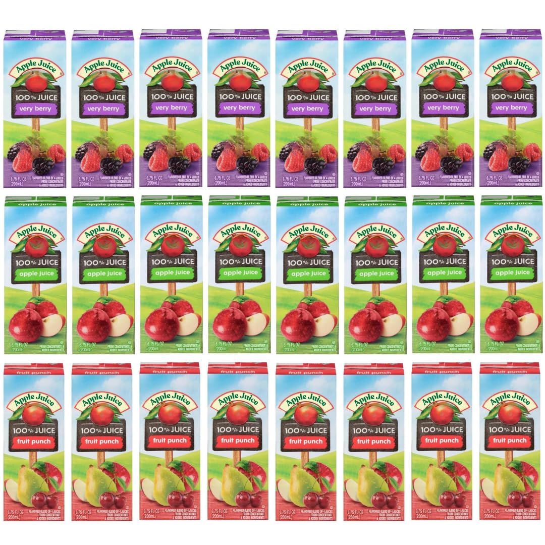 Kids Juice Box Variety Pack in 6.75 oz, ideal for school lunches and snacks.
