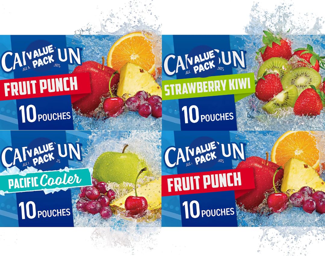 Kids Juice Box Variety Pack fruit punch 6oz bottle for quick lunches and natural refreshment