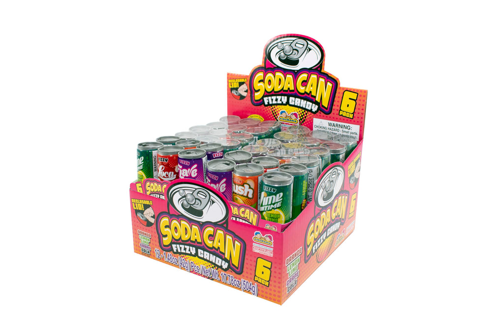 Kidsmania mini candy in a soda-can design for playful snacking.