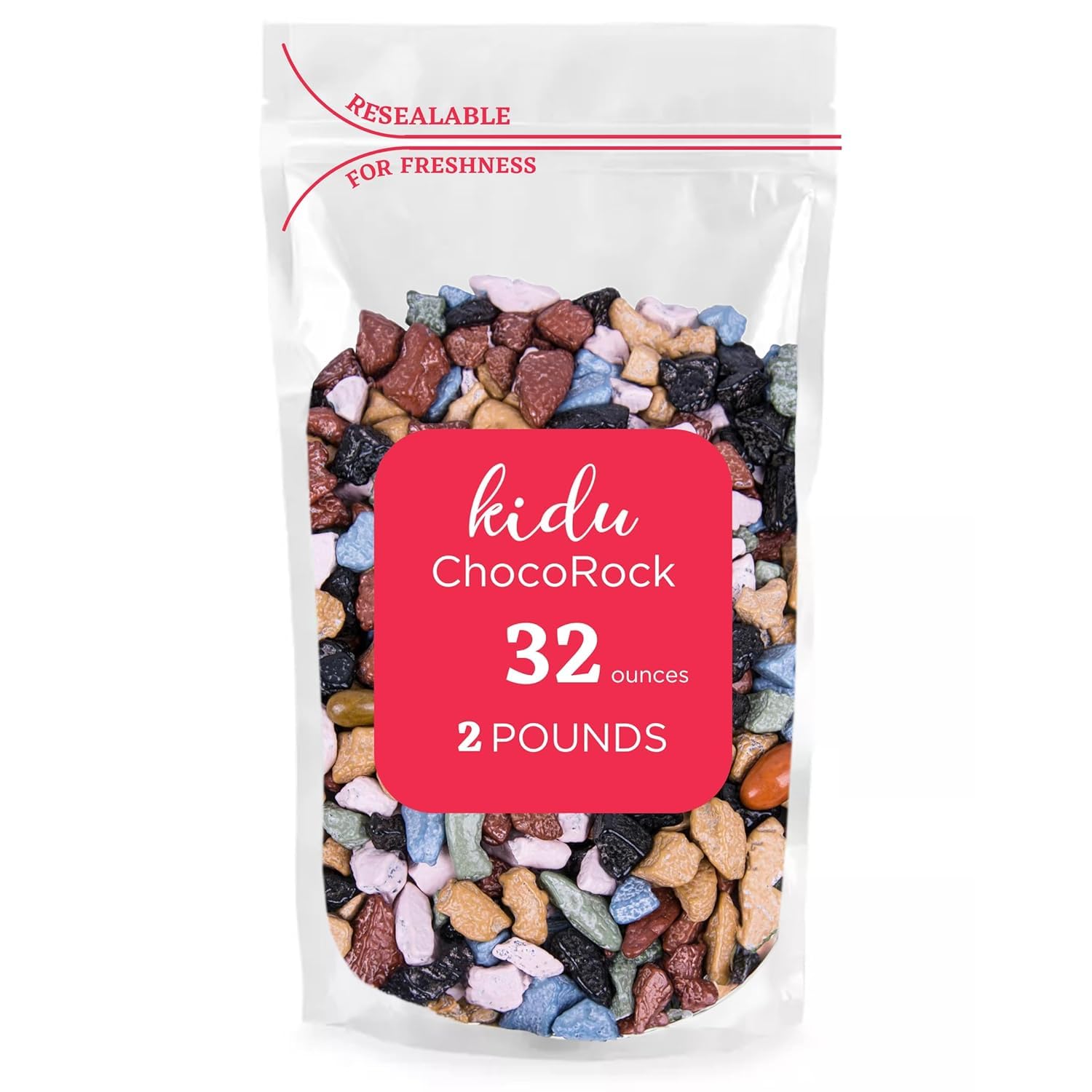 KIDU Chocolate Rocks bulk bag front view for cake decorating ideas