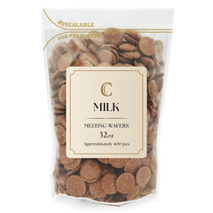 KIDU Merckens Milk Wafers melting in a microwave for smooth coating.