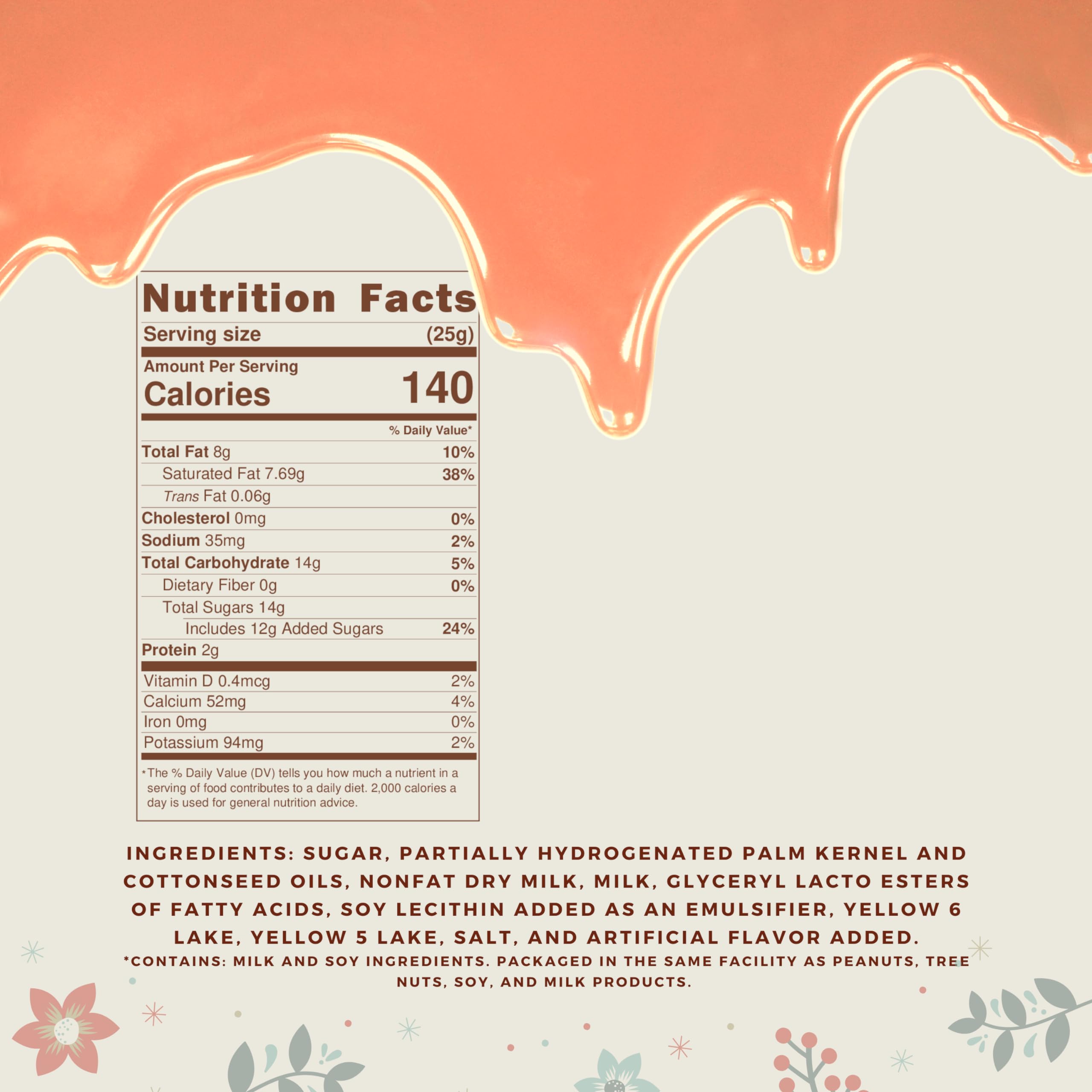 KIDU Merckens orange wafers melt smoothly for vibrant chocolate desserts and decorations.
