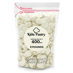 KIDU Pantry melting chocolate wafers bulk bag for easy storage and bulk baking.