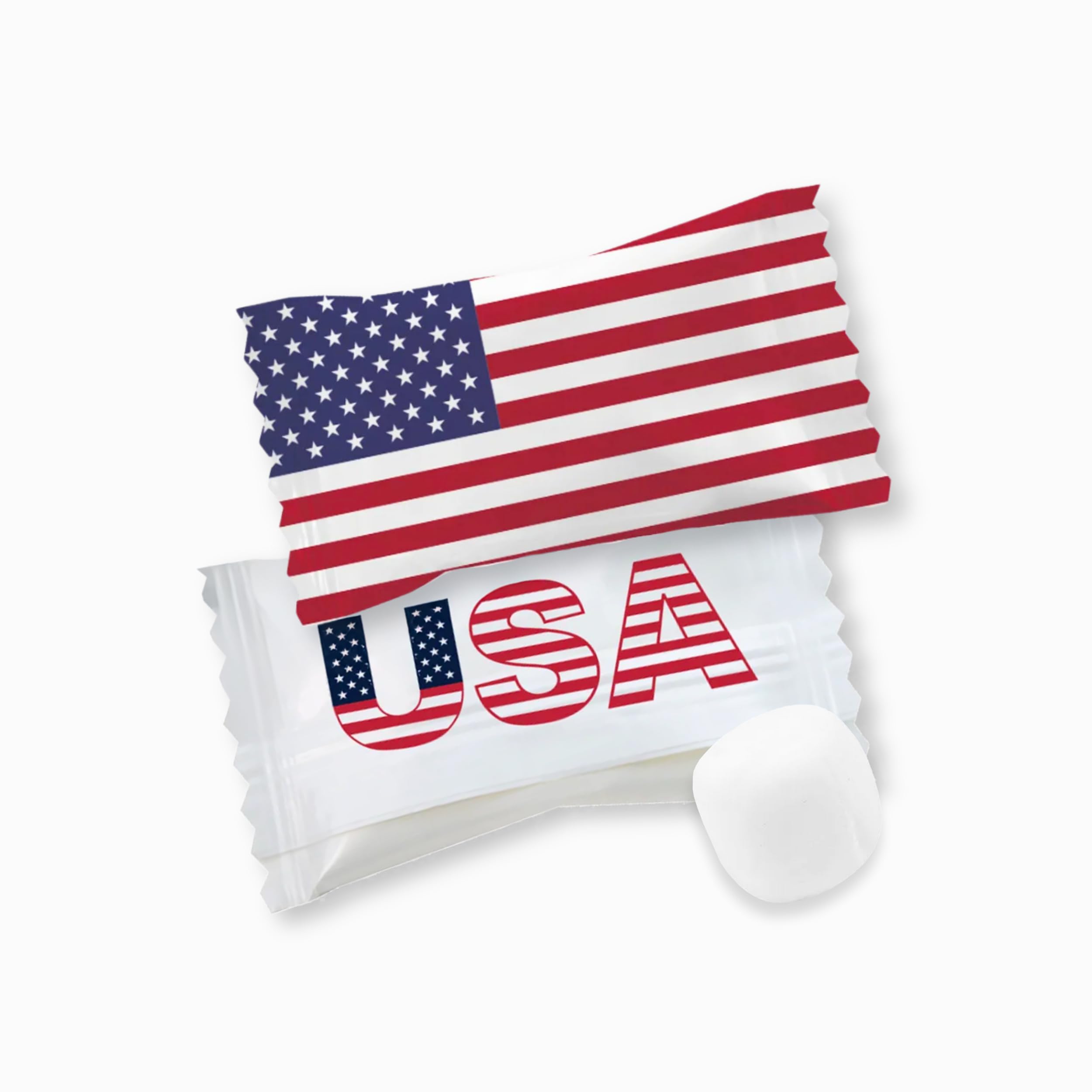 KIDU Pantry USA Buttermints with US-flag themed packaging ideal for patriotic events