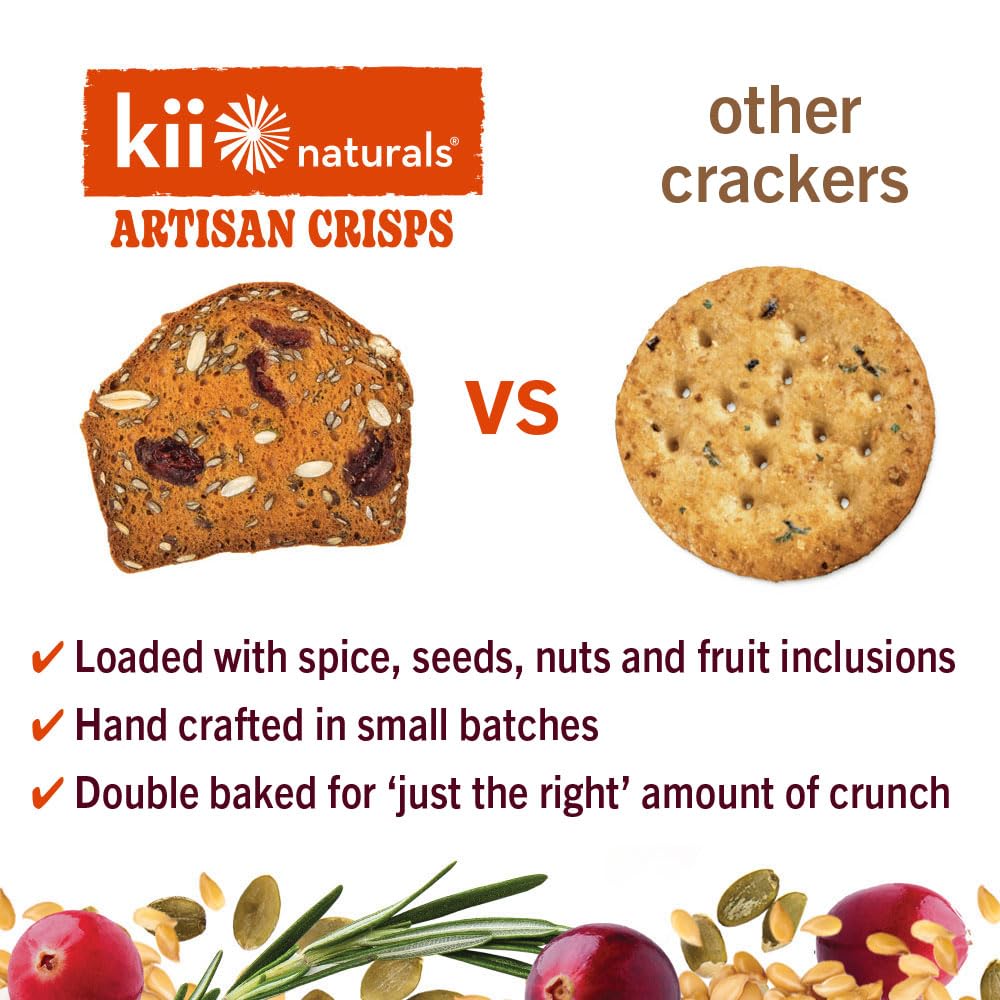 Kii Naturals organic flavors and non-GMO ingredients highlighted in crisp textures