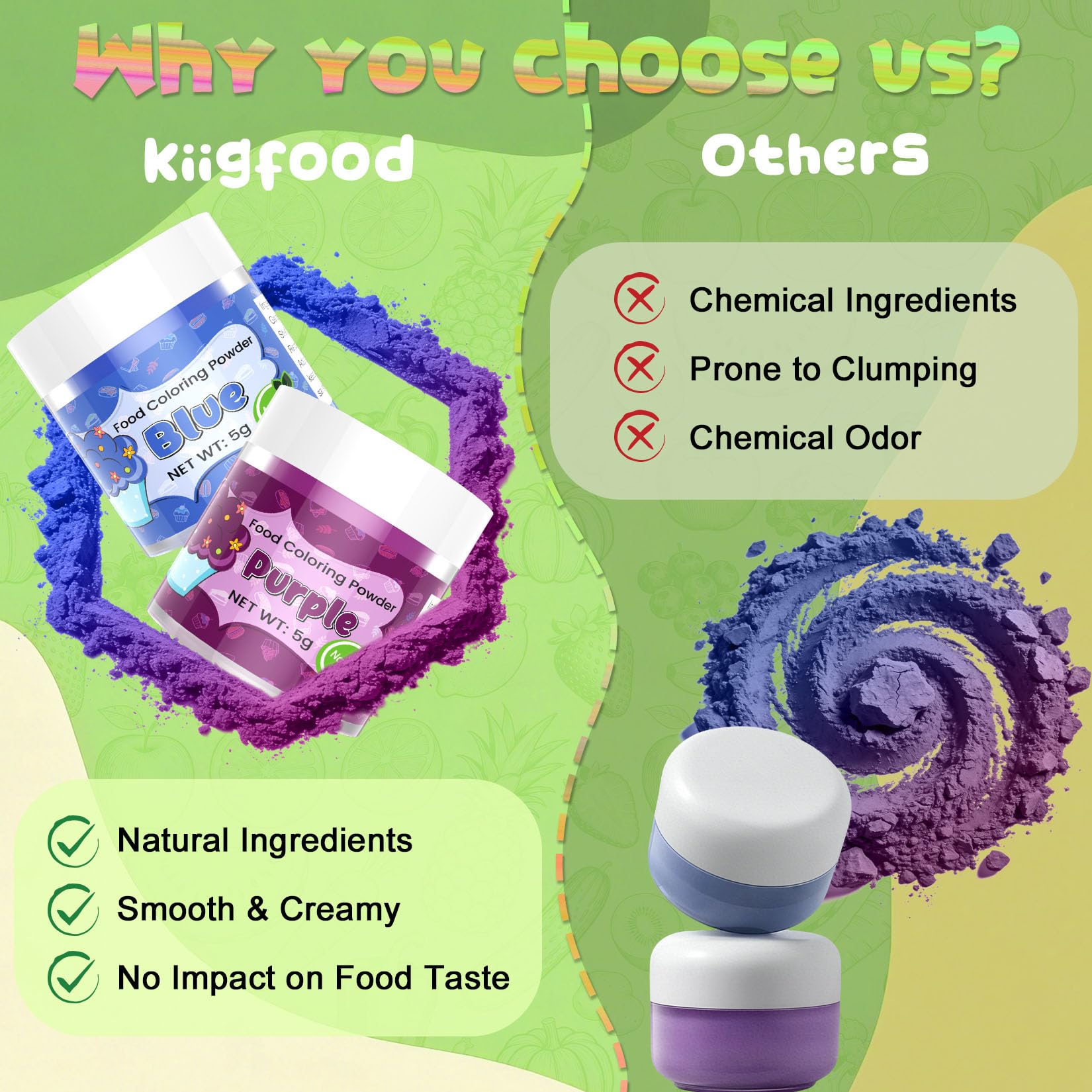 Kiigfood orange powder brings bright, sunny bars and pastries