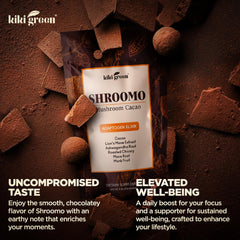 KIKI Green Shroomo roasted chicory scoop adds depth to each cup