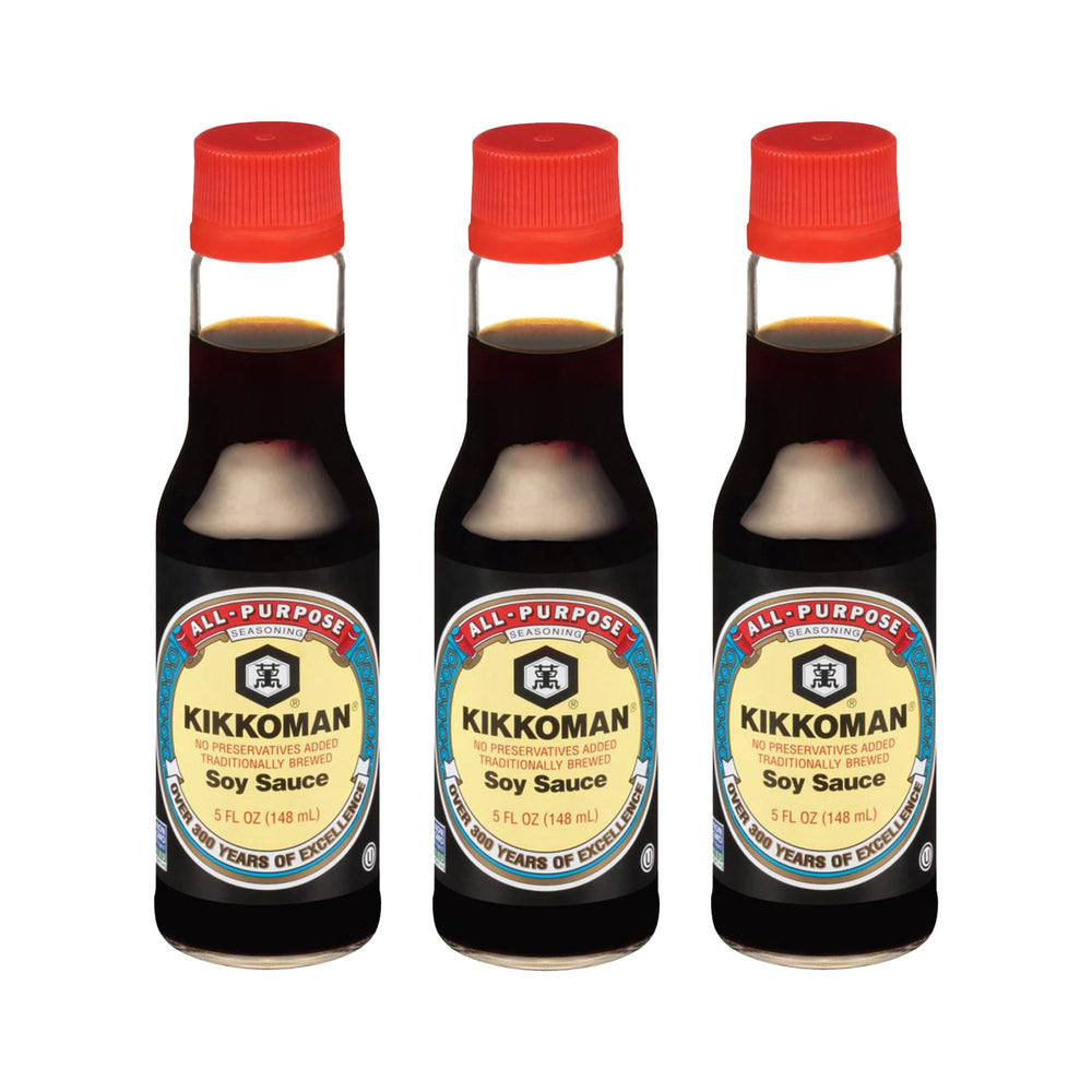 Kikkoman bottle pour demonstrates smooth flavor boost for meals.