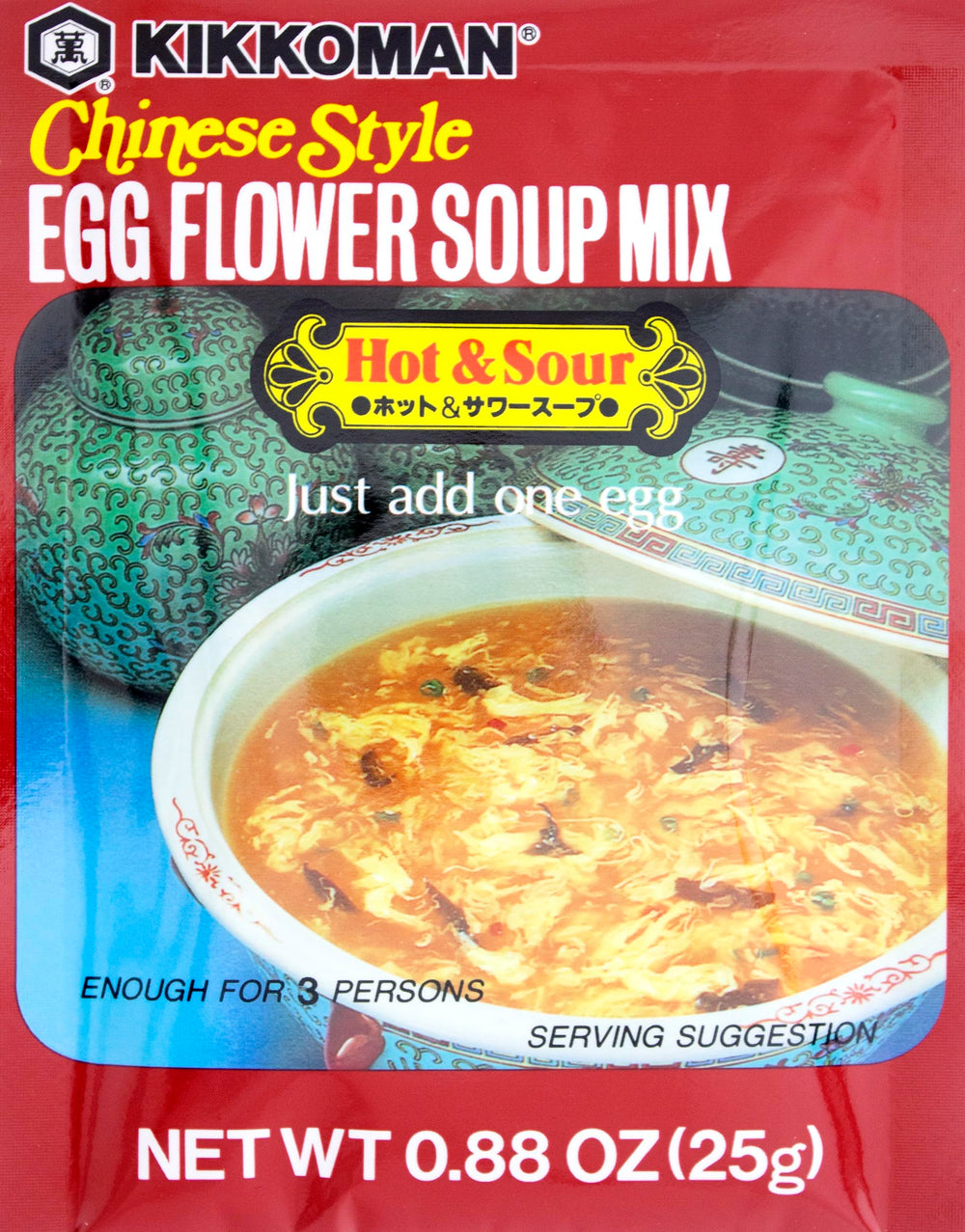 Kikkoman Egg Flower Soup Hot and Sour 12-pack box for quick, comforting meals
