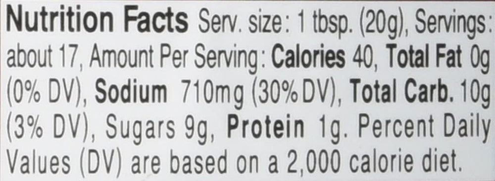 KIKKOMAN Glaze Soy Sweet Sauce label close-up; promotes rich, savory-sweet finish