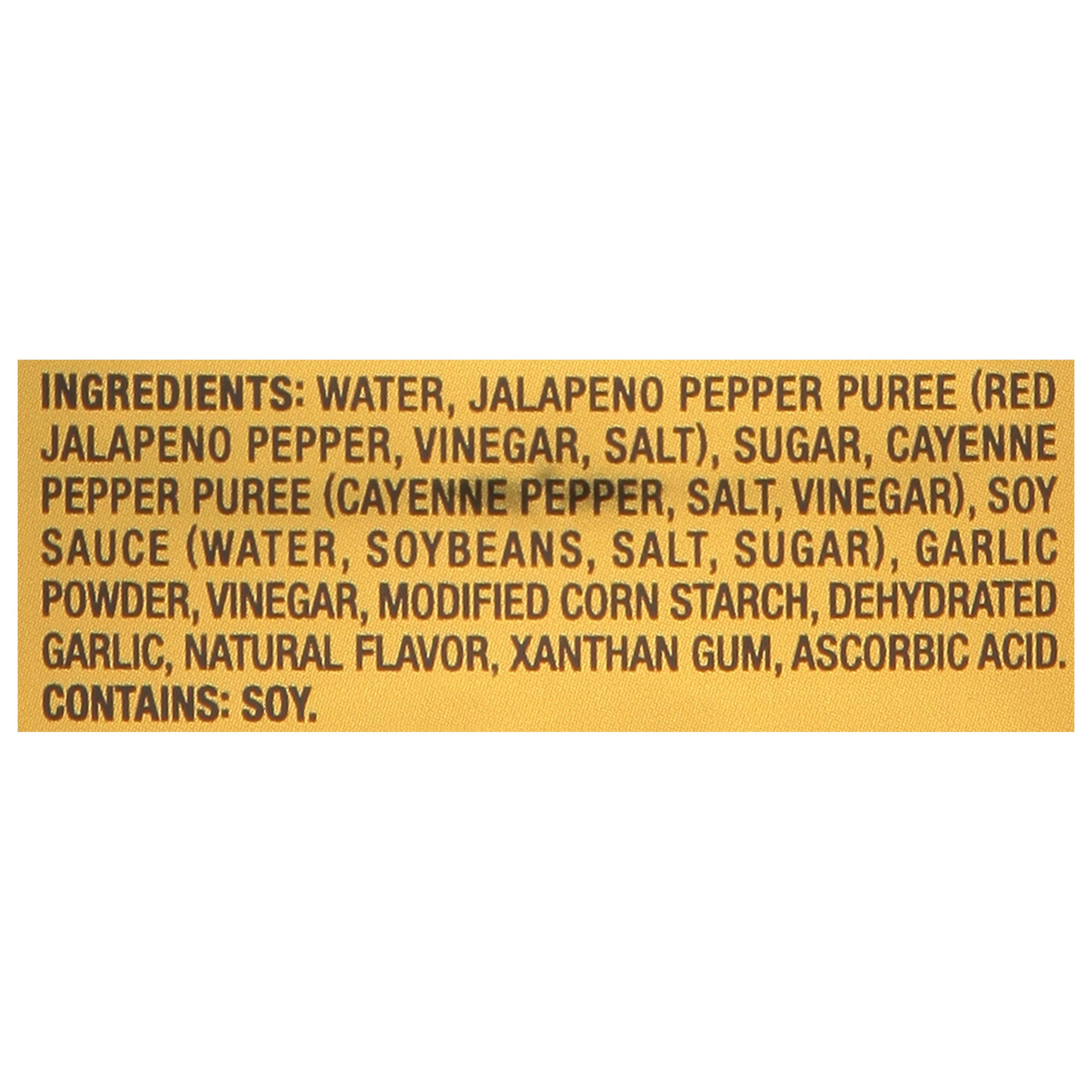 Kikkoman Gluten-Free Sriracha tamari close-up highlights umami richness.