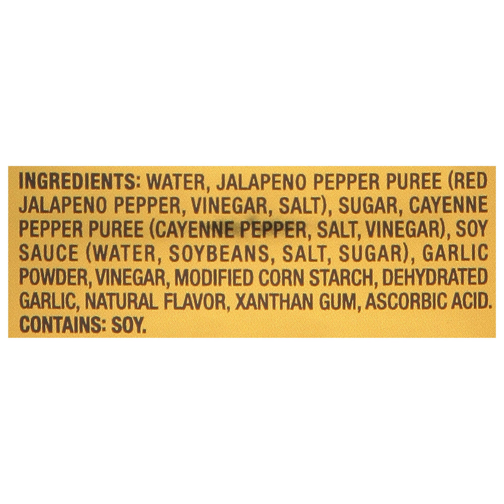 Kikkoman Gluten-Free Sriracha tamari close-up highlights umami richness.