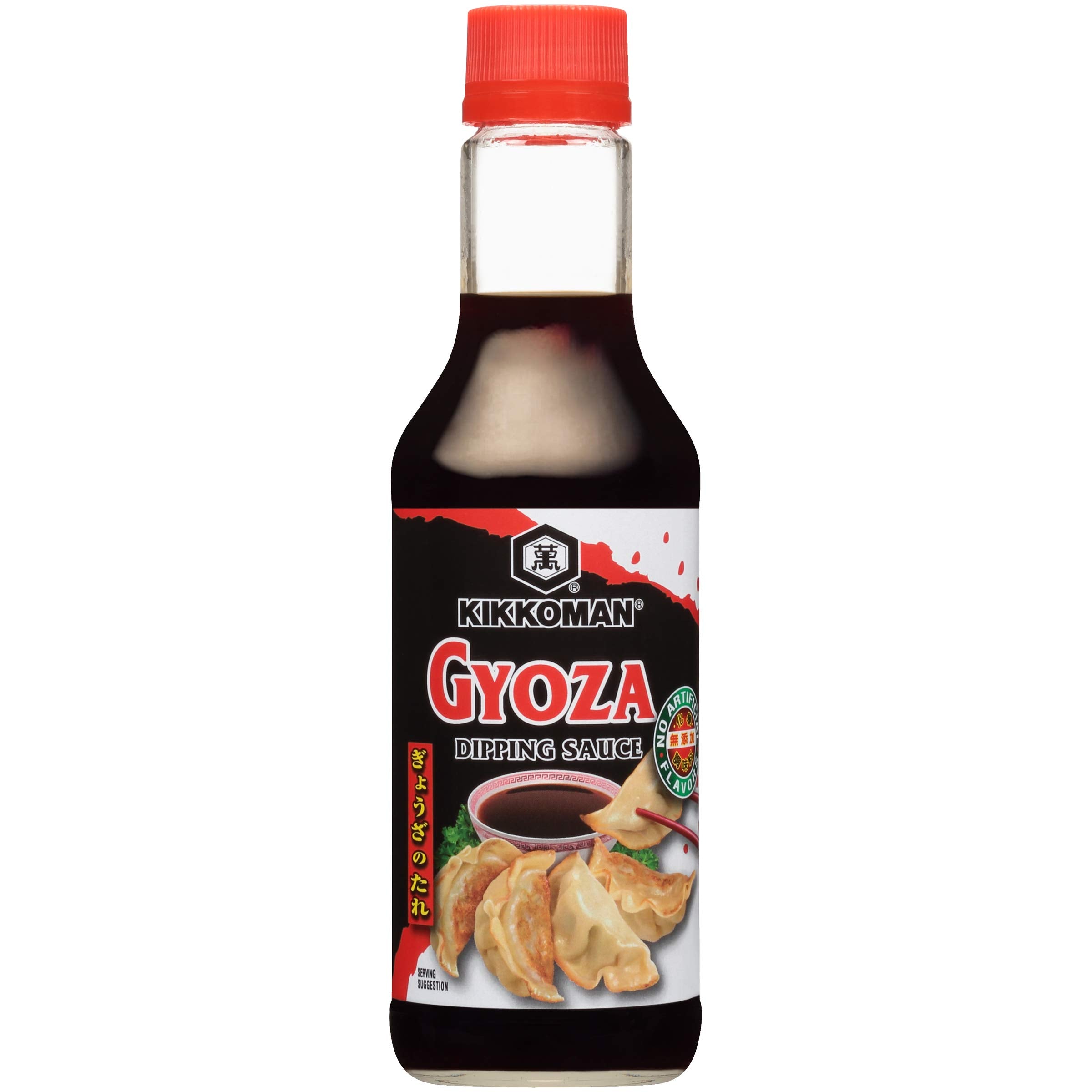 Kikkoman Gyoza Dipping Sauce being poured for a tangy-sweet finish on dishes