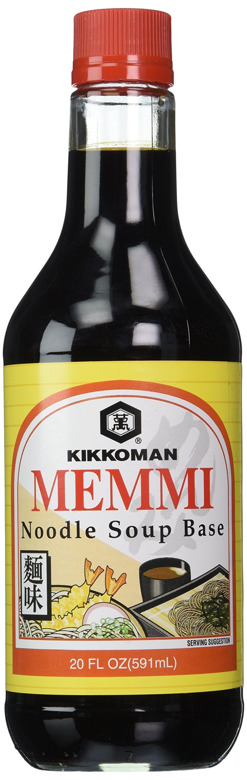 Kikkoman Memmi Sauce bottle ready for quick restaurant-style soups.