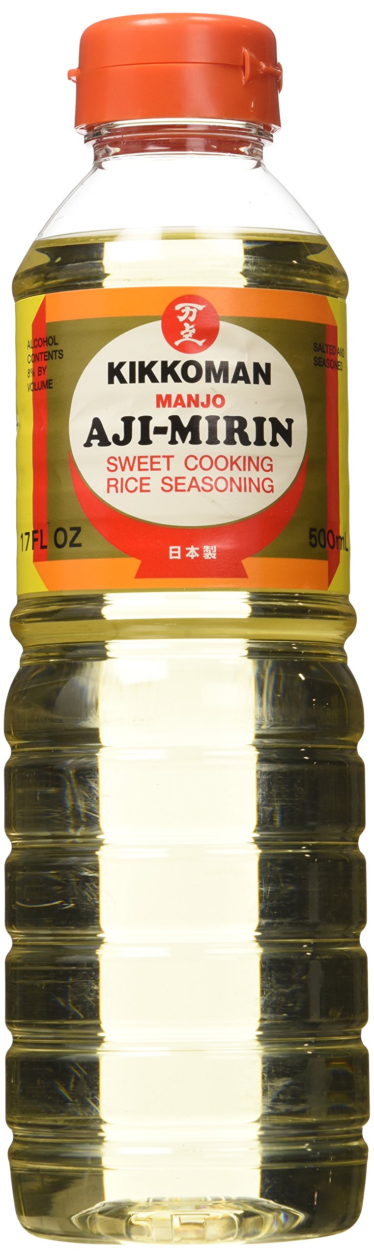 Kikkoman Mirin bottle glaze enhances sauces with a delicate sweetness and shine
