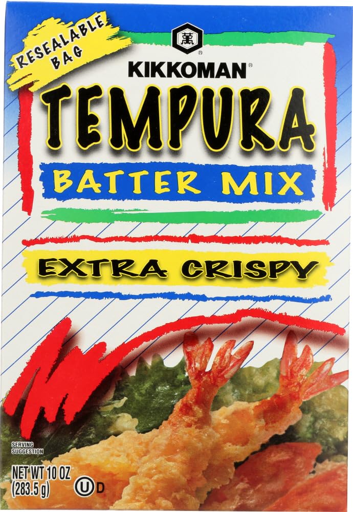 Kikkoman Mix Tempura Batter front view for extra crispy frying results