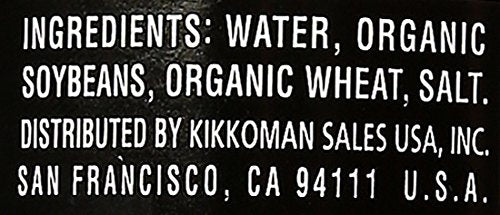 Kikkoman Organic Soy Sauce amber hue, adds depth to soups and dressings