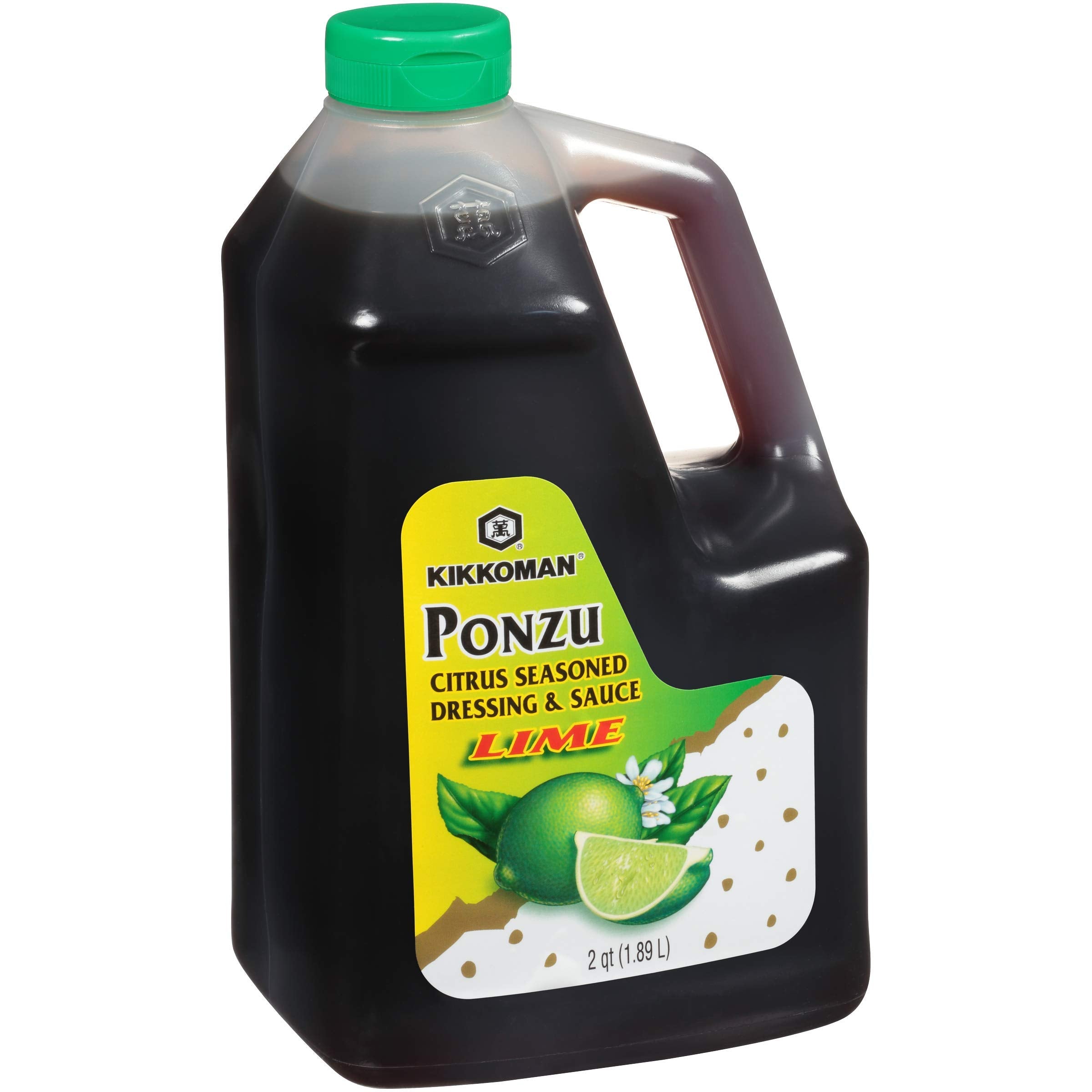 Kikkoman Ponzu Lime dressing atop a crisp salad for added flavor.