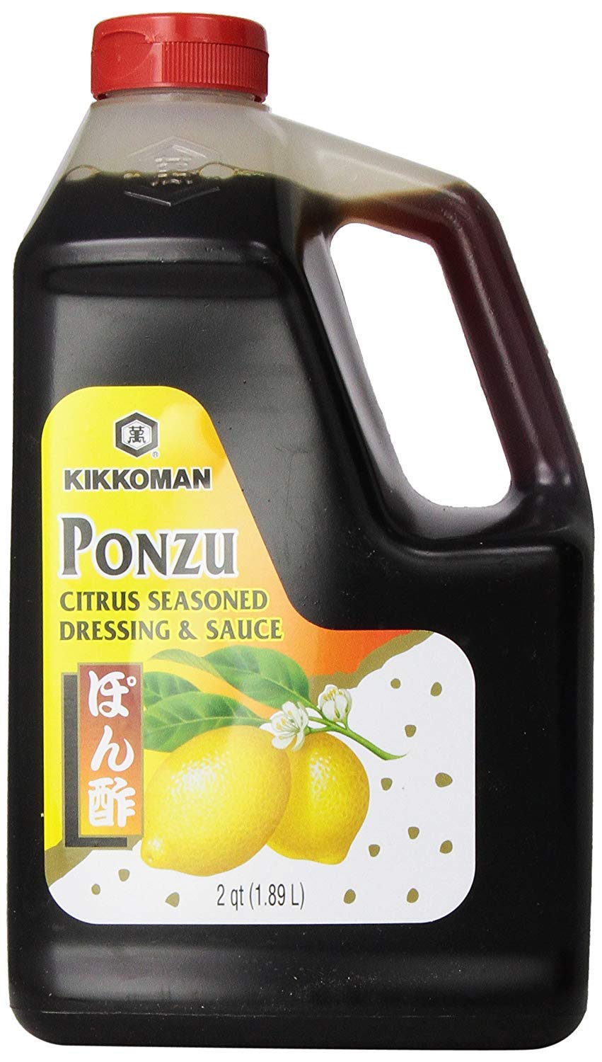 Kikkoman Ponzu sauce bottle with citrus flavor for bulk service.