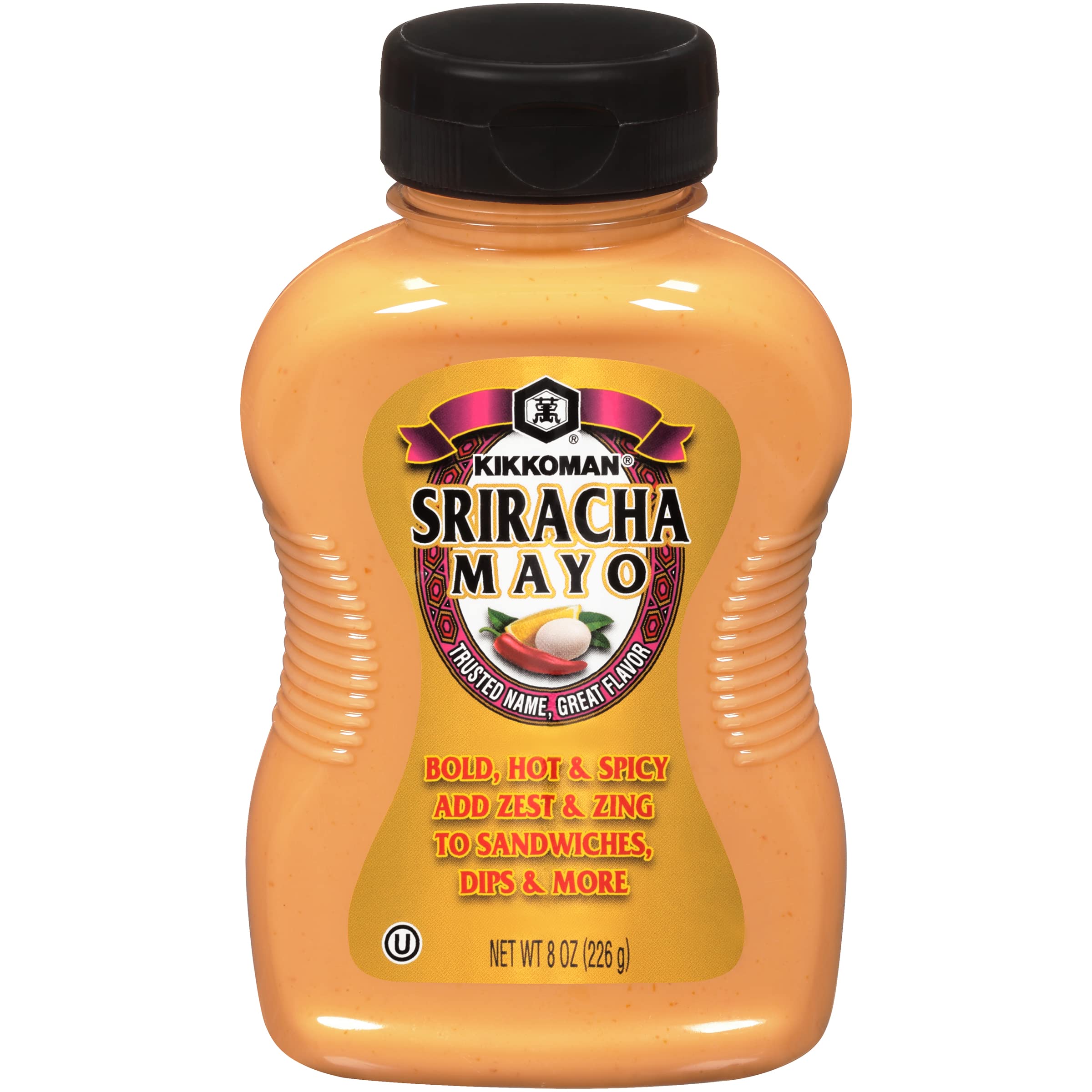 Kikkoman Sriracha Mayo adds a spicy wrap flavor.