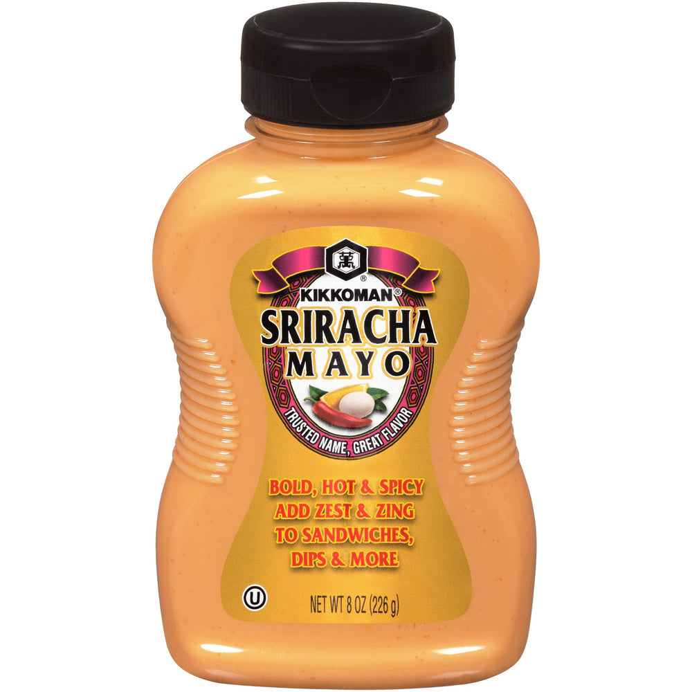 Kikkoman Sriracha Mayo adds a spicy wrap flavor.