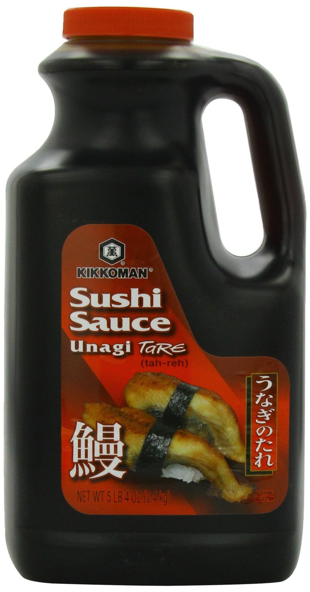 Kikkoman Unagi Tare bottle pouring glaze for sushi and grilled dishes