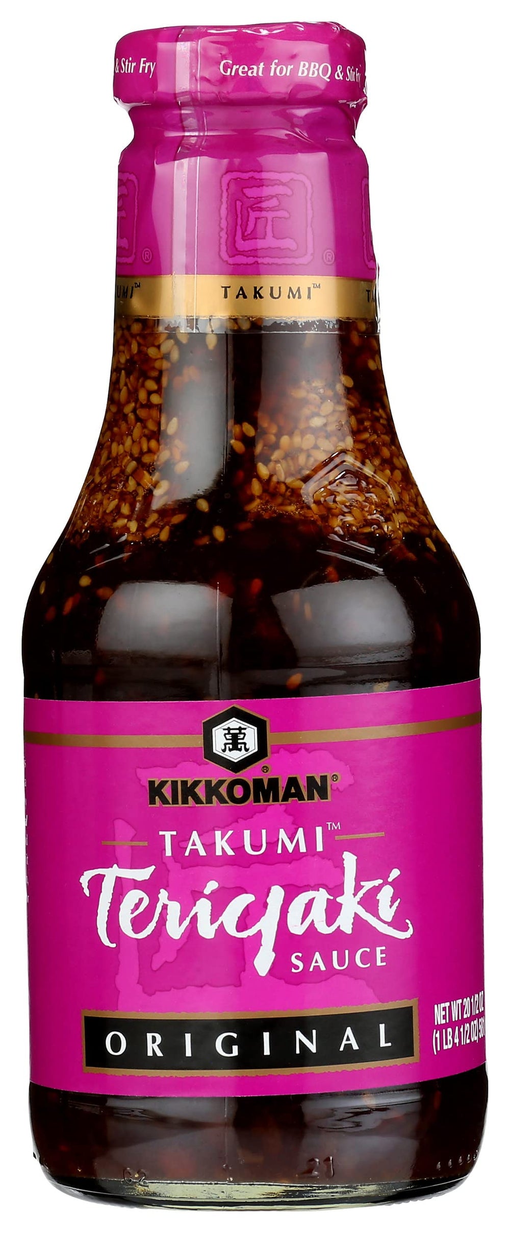 Kikkoman Takumi Teriyaki Sauce bottle for bold, versatile glazes and dipping at home