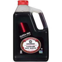 Kikkoman Tamari Gluten Free pour action for quick stir-fries and flavorful dishes.
