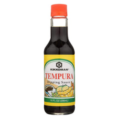 Kikkoman Tempura Sauce bottle for dipping crispy shrimp and vegetables