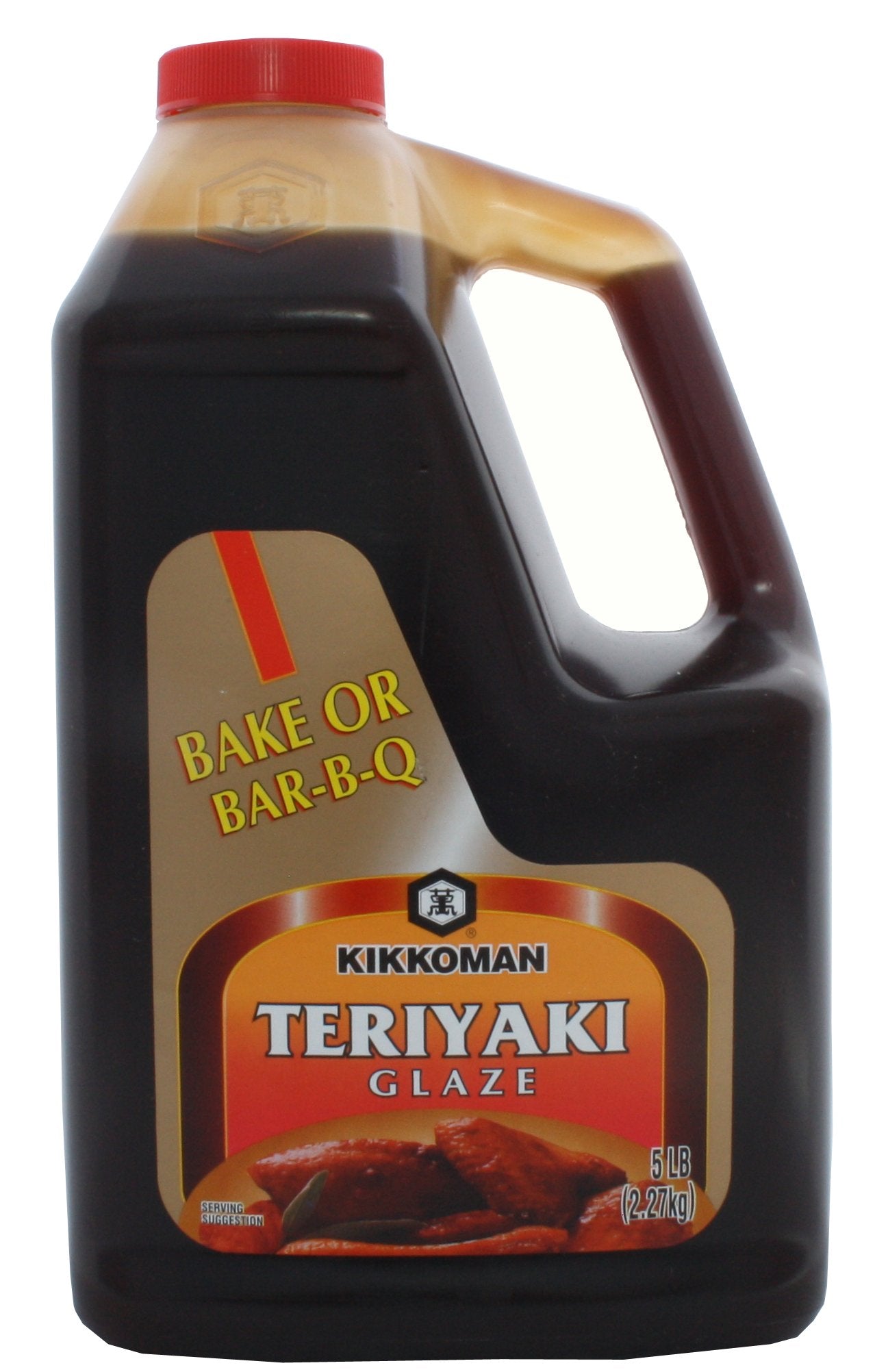Kikkoman Teriyaki Glaze bottle for brushing during grilling, delivering a glossy finish