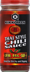Stir-fry pan with vegetables and Kikkoman Thai Style Chili Sauce glaze