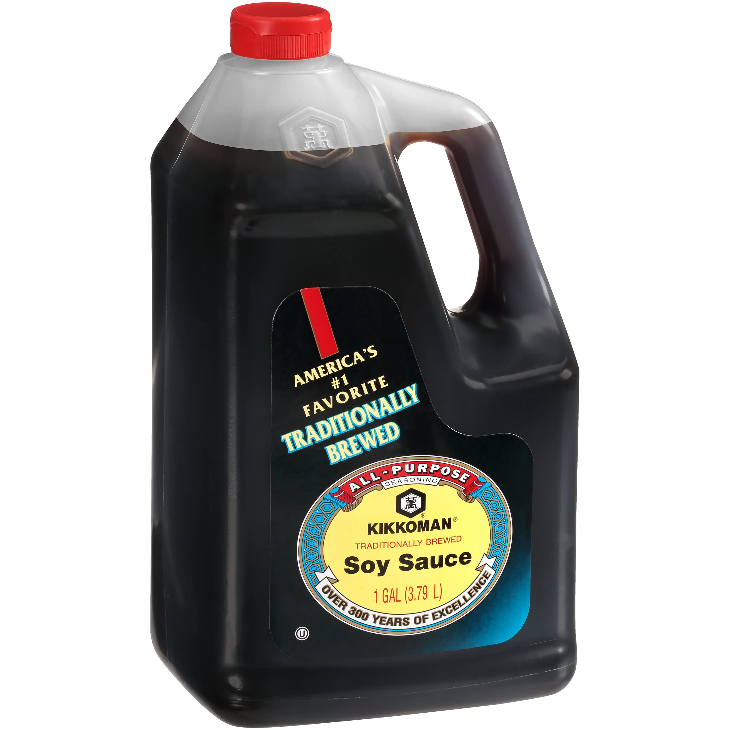Kikkoman traditionally brewed soy sauce bottle highlighting authentic flavor for home cooking.