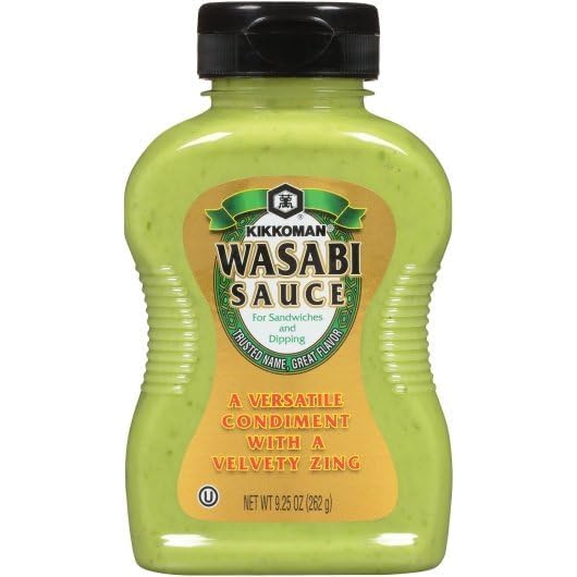 Kikkoman Wasabi Sauce adds creamy heat to marinades and glazes.