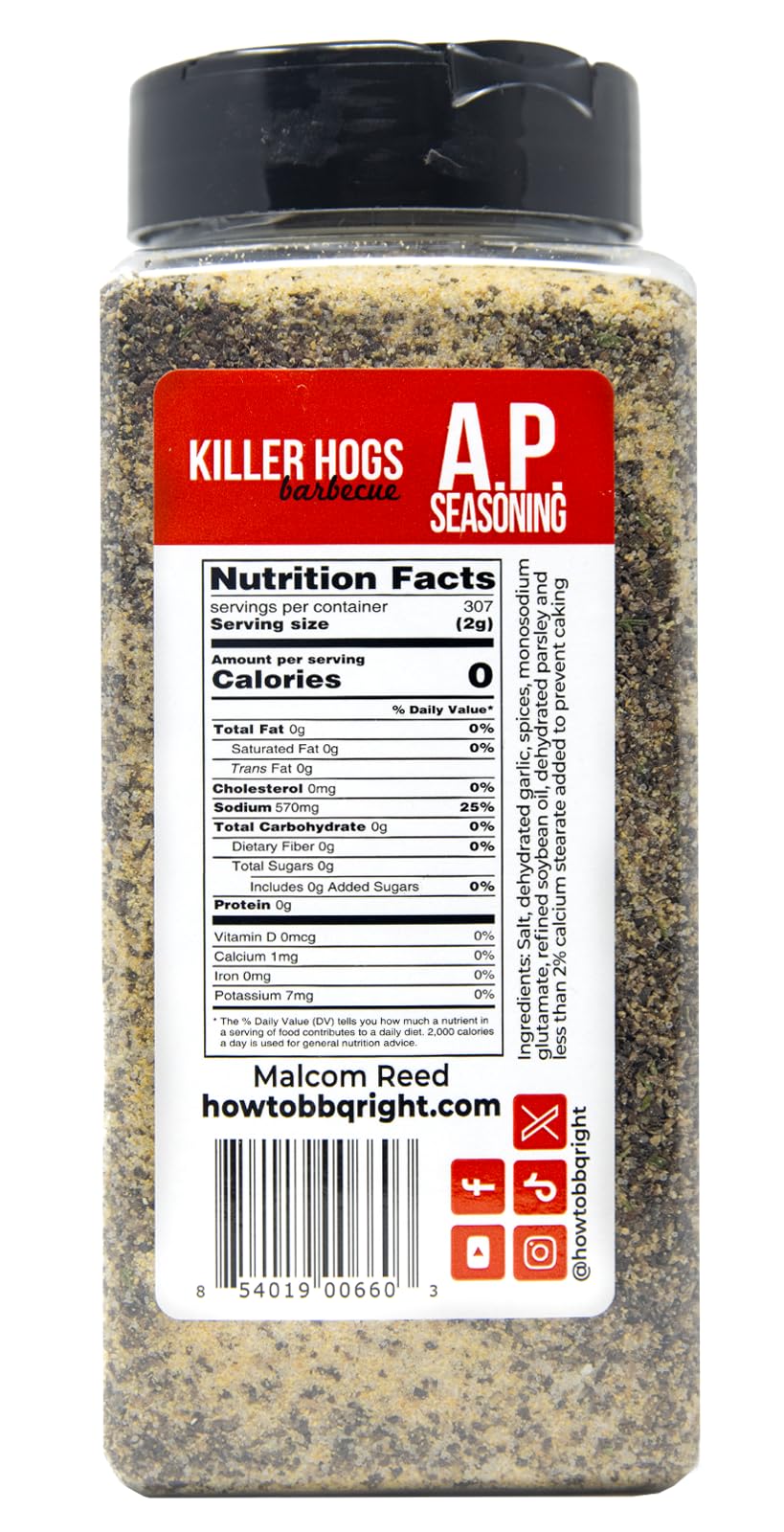 Killer Hogs AP seasoning on pork ribs for bold flavor.