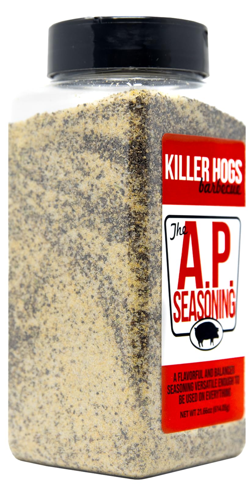 Killer Hogs AP seasoning on steak for consistent flavor.