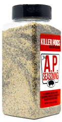 Killer Hogs AP seasoning on steak for consistent flavor.