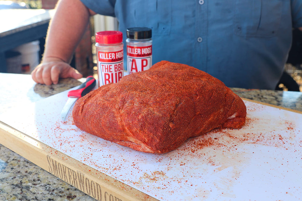 Killer Hogs BBQ Rub for pork and chicken with balanced flavor