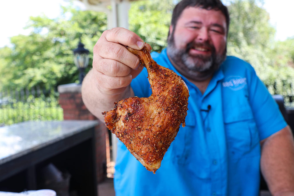 Killer Hogs BBQ Rub spice blend reveals herbs and grains