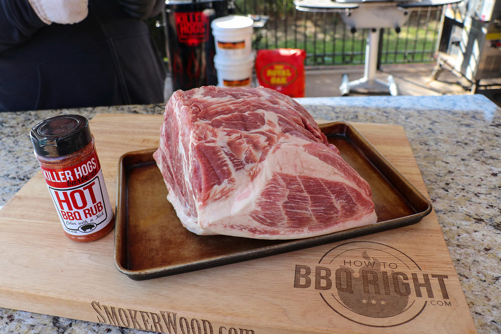 Killer Hogs HOT BBQ Rub USA-made label showcases quality.