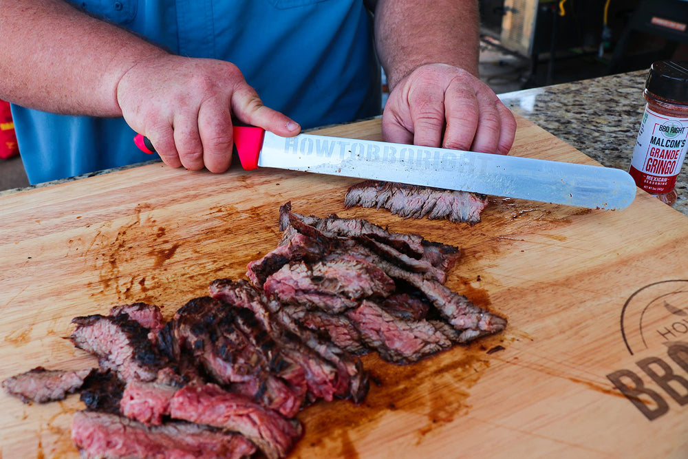 Killer Hogs Grande Gringo on grill skewers enhances beef and chicken flavor.