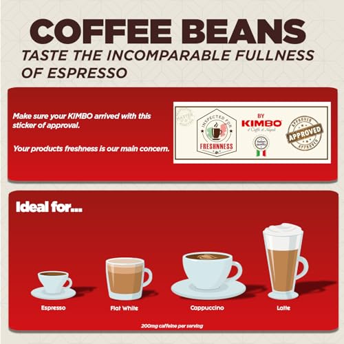 Kimbo Caffè Crema Classico roast texture highlighting even oil sheen.